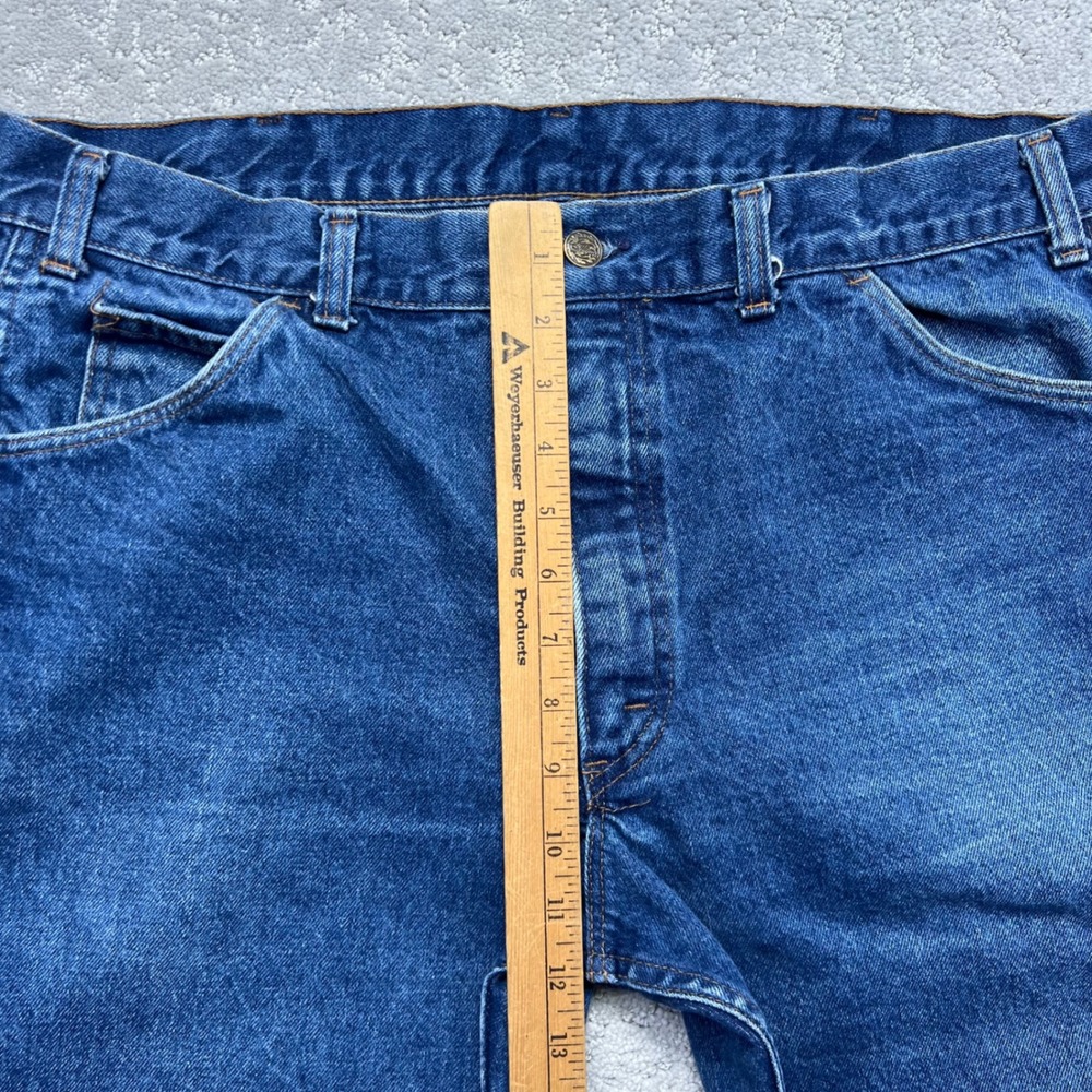 VTG Saddle King Jeans 38x30(36x28.5) Blue Denim Western Cowboy Talon Zipper USA - Picture 14 of 16